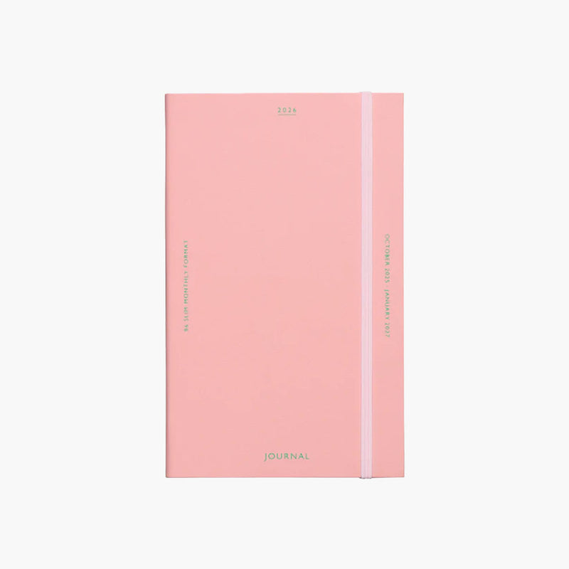 Monthly Calendar 2026 Katy Slim – Pink, HIGHTIDE, stationery design