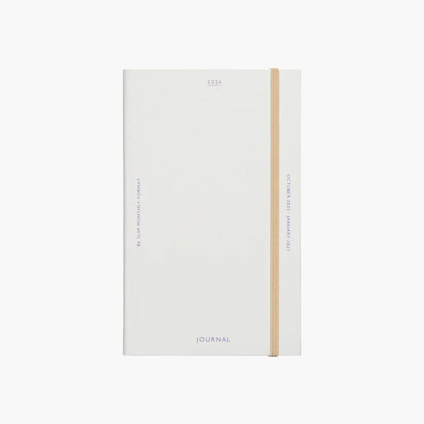 Monthly Calendar 2026 Katy Slim - White, HIGHTIDE, stationery design