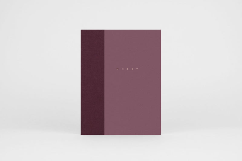 KLASYK MMXXV Calendar – Dusty Rose, Papierniczeni, stationery design, 2025 calendar