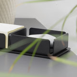 Black MYOKO desk tray by Hido on the desk.