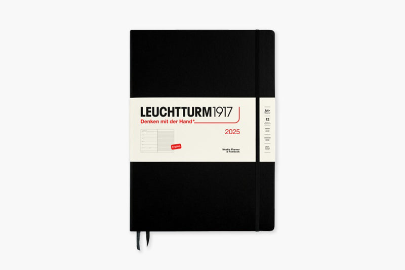 Leuchtturm1917 Weekly Planner 2025 A4 – Black, Leuchtturm1917, stationery design