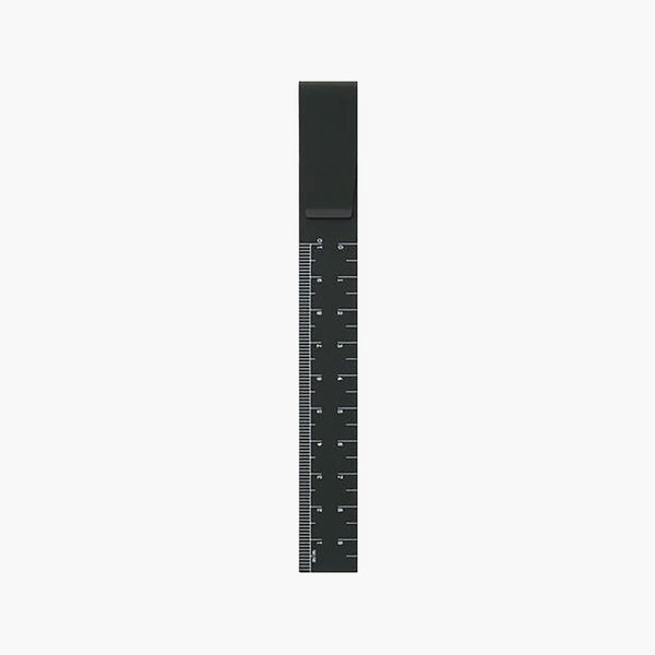 Aluminium Clip Ruler – Black, Hightide, stationery design
