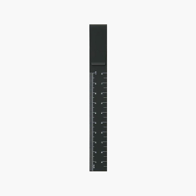Aluminium Clip Ruler – Black, Hightide, stationery design