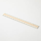 Midori Aluminium Ruler – Ivory with Wood Inlay, Midori, stationery design