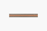 Midori Aluminium Ruler – Grey with Wood Inlay, Midori, stationery design