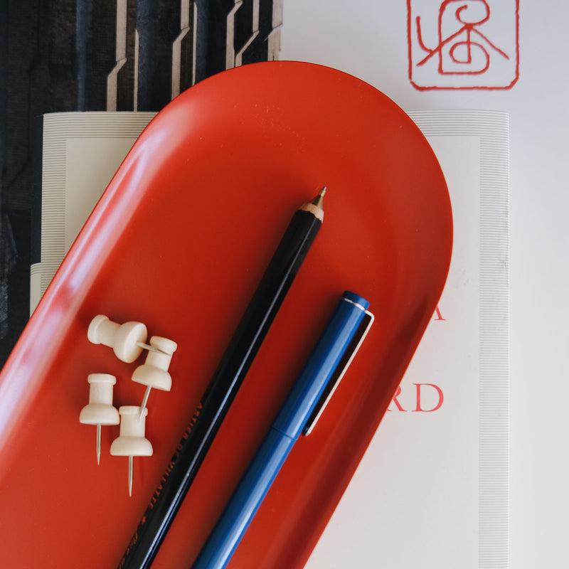 LOLA Tray – Red, NOTEM, stationery design