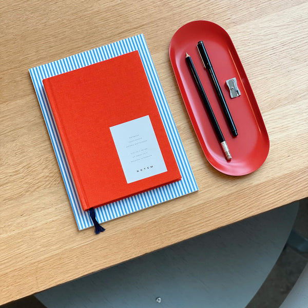 LOLA Tray – Red, NOTEM, stationery design