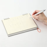 MD Paper Desk Top Calendar 2025 - weekly, Midori, stationery design