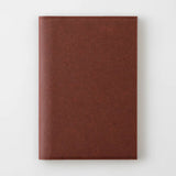 A chocolate-colored paper cover in a A5 format.