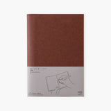 A chocolate-colored paper cover in a A5 format.