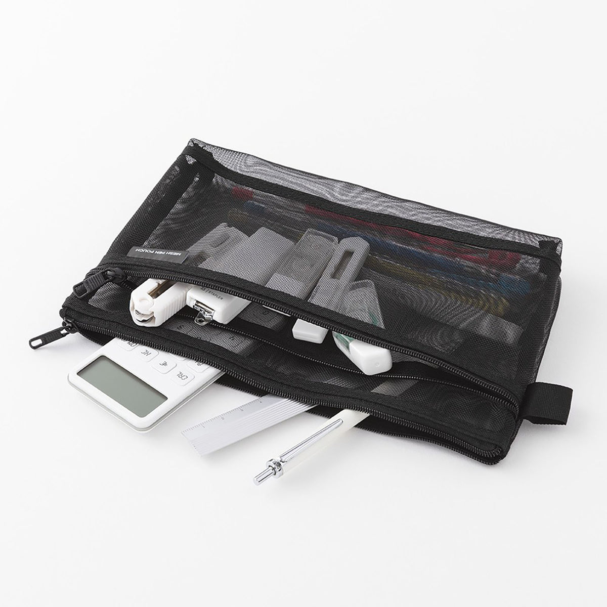 Midori Mesh Pen Pouch – Black1