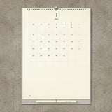 MD Paper Wall Calendar 2025, Midori, stationery design