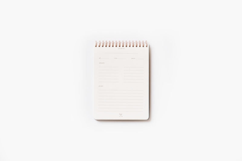 Recipe Book – Black, Paper Project, Stationery design