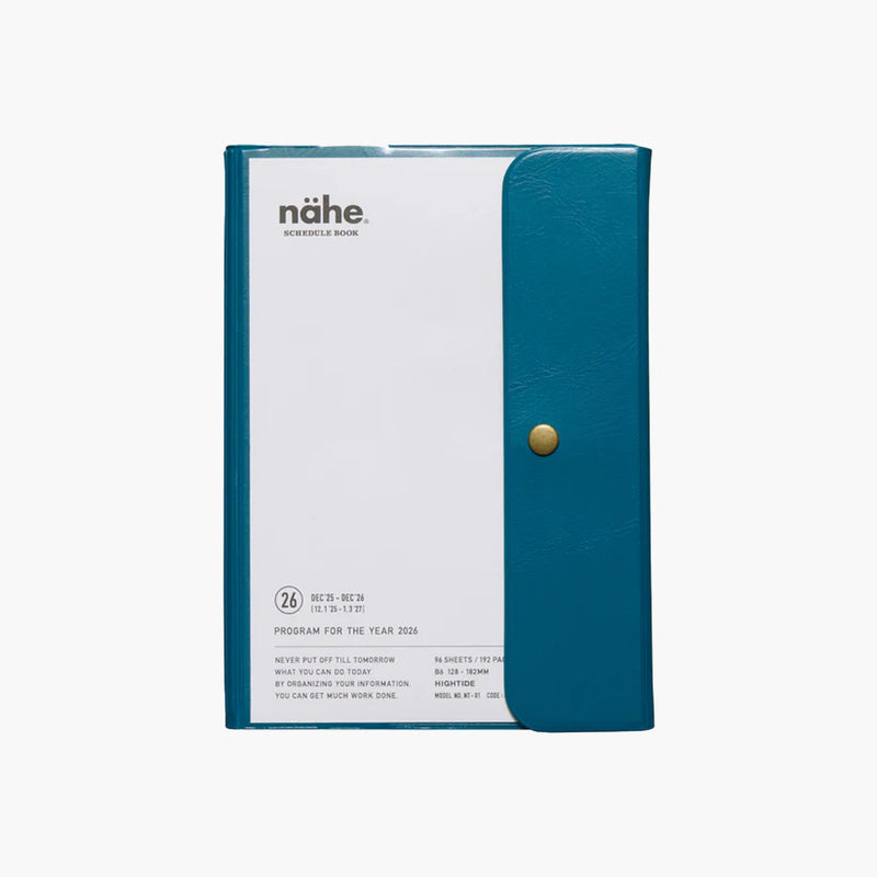 nähe Diary 2026 - blue, nähe, stationery design
