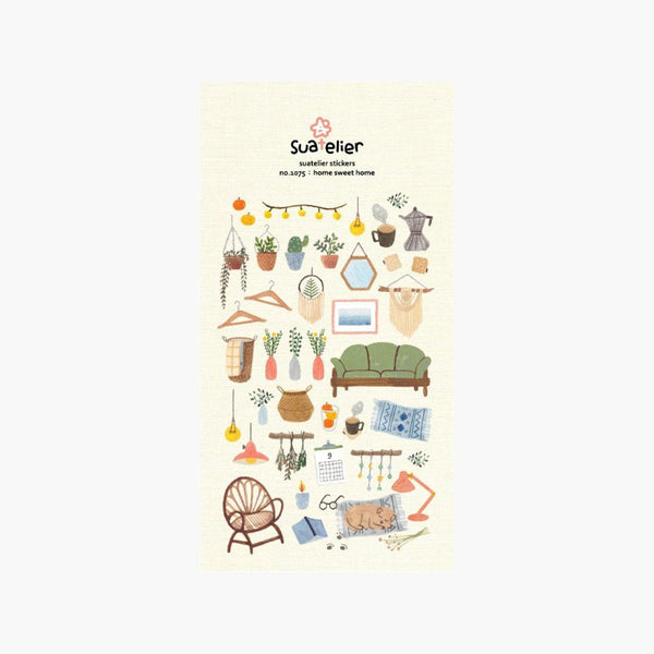 Decorative Stickers – Home Sweet Home, Suatelier, stationery design