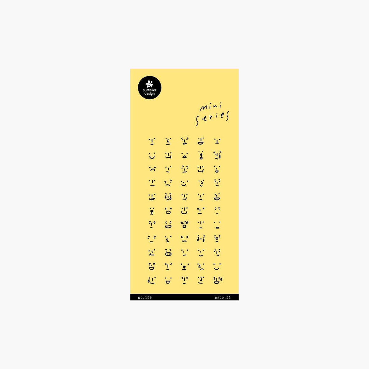 Ozdobne naklejki MINI – emoji, Suatelier, papierniczy design
