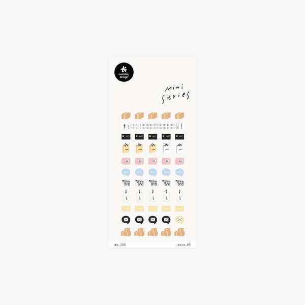 Decorative Stickers MINI – Shopping, Suatelier, stationery design