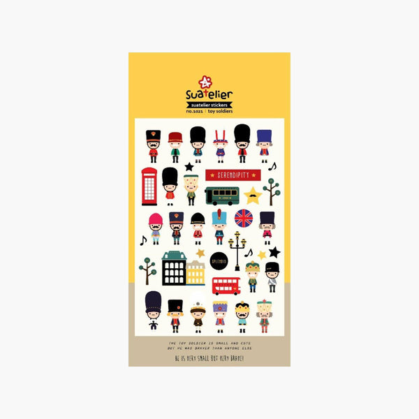 Decorative Stickers – Toy Soldiers, Suatelier, stationery design