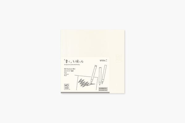 MIDORI MD PAPER Notebook A5 square Thick – Plain, Midori, stationery design