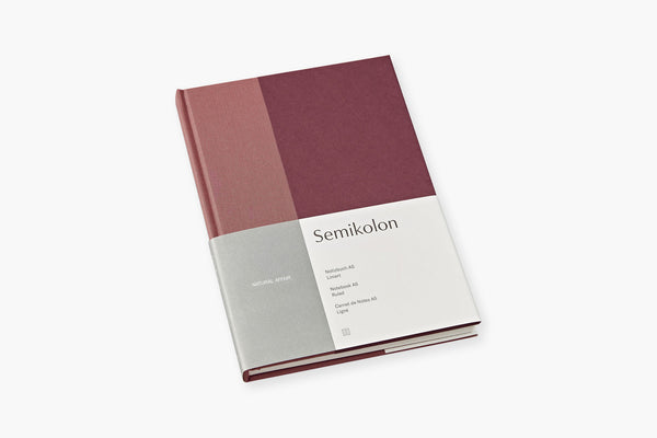 Hardcover Notebook, Semikolon, stationery design. home office