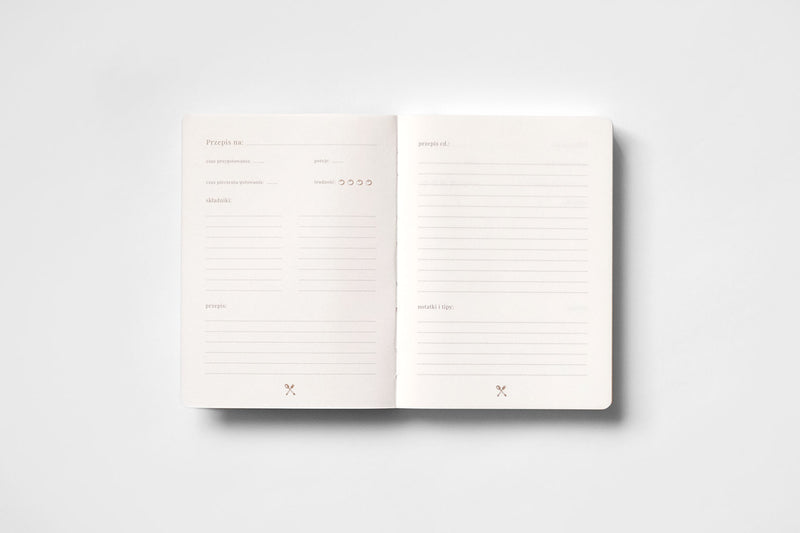 Recipe Book, Parper Project, stationery design