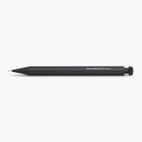 Black Kaweco SPECIAL Mechanical Pencil featuring subtle engraved text.