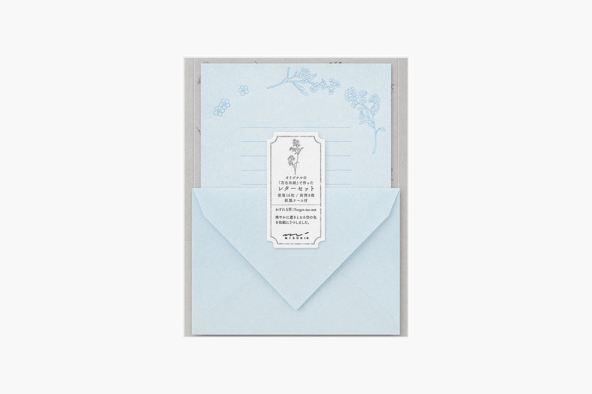 Midori Hanairo Washi Letter Set - Pink