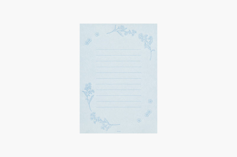 Midori Washi Letter Paper Set – Blue, Midori, stationery design