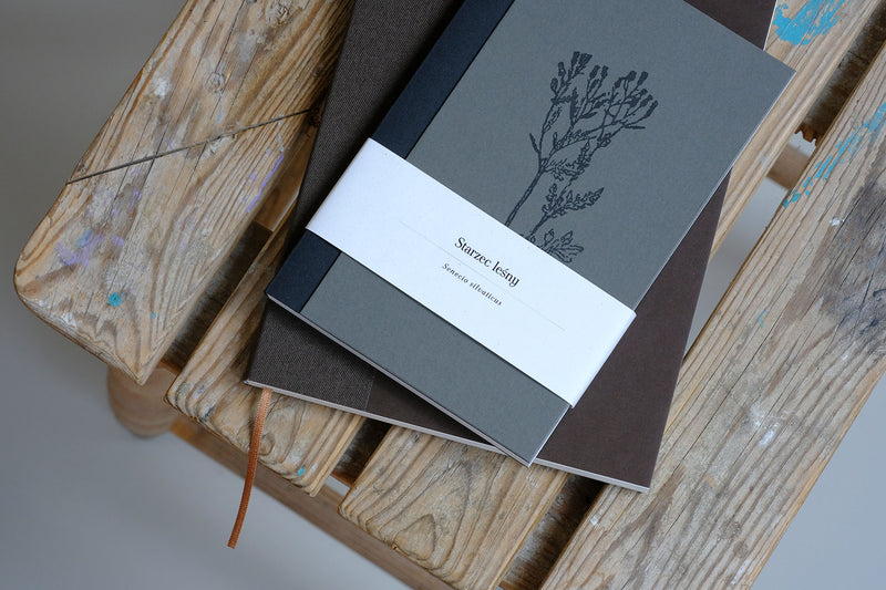 Notebook Old Forest Sage – Grey, Papier + Druk, stationery design