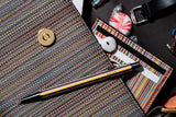 Aluminium mechanical pencil with colourful stripes and a black finish from the Caran d’Ache & Paul Smith collection.