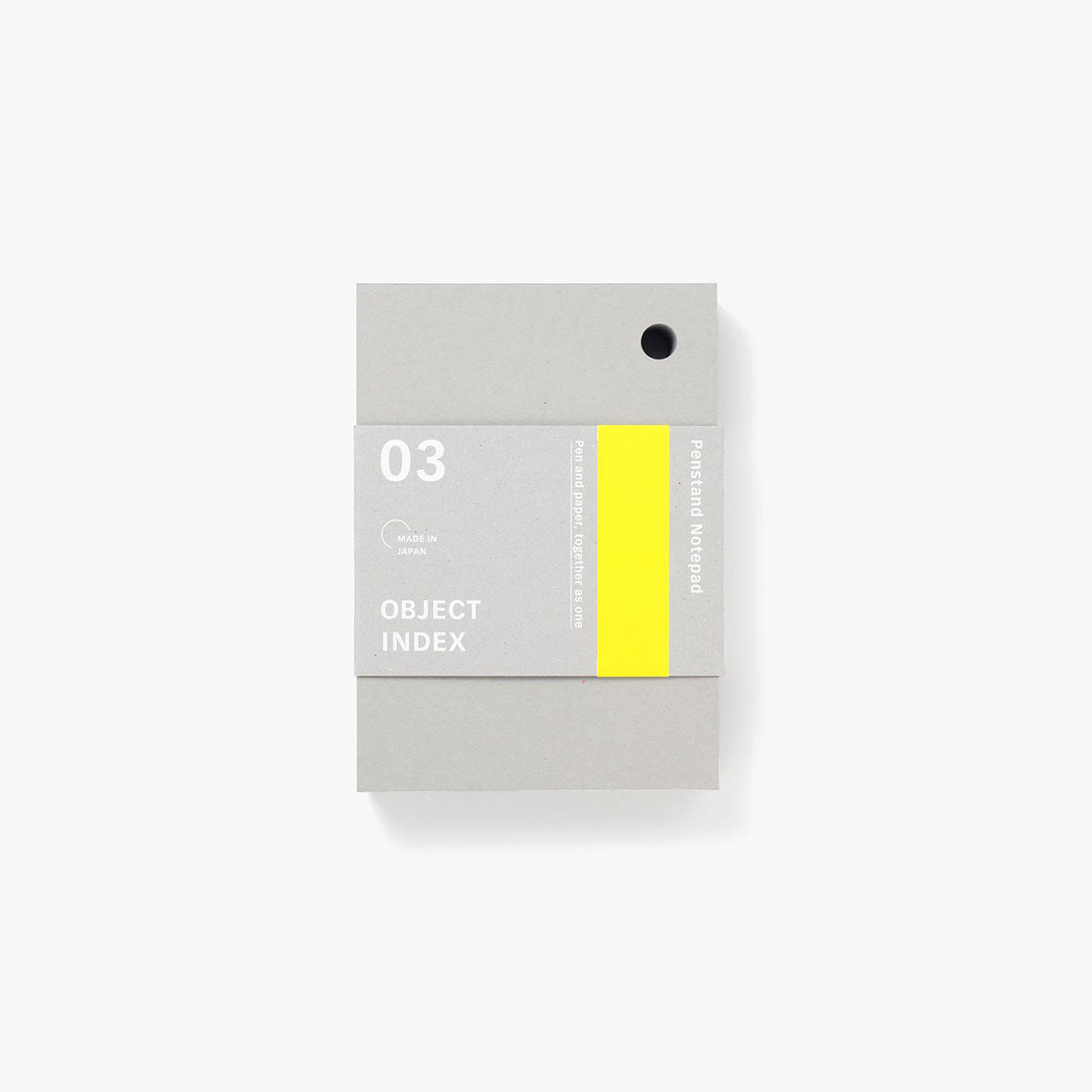 Notatnik z wyrywanymi kartkami Penstand B7 – szary, Objetc Index, papierniczy design