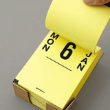 Memo Block Calendar 2025, Penco, stationery design