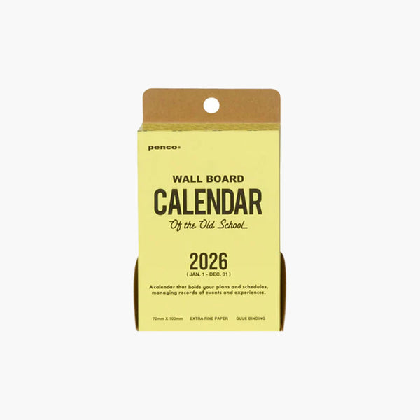 Memo Block Calendar 2026, Penco, stationery design