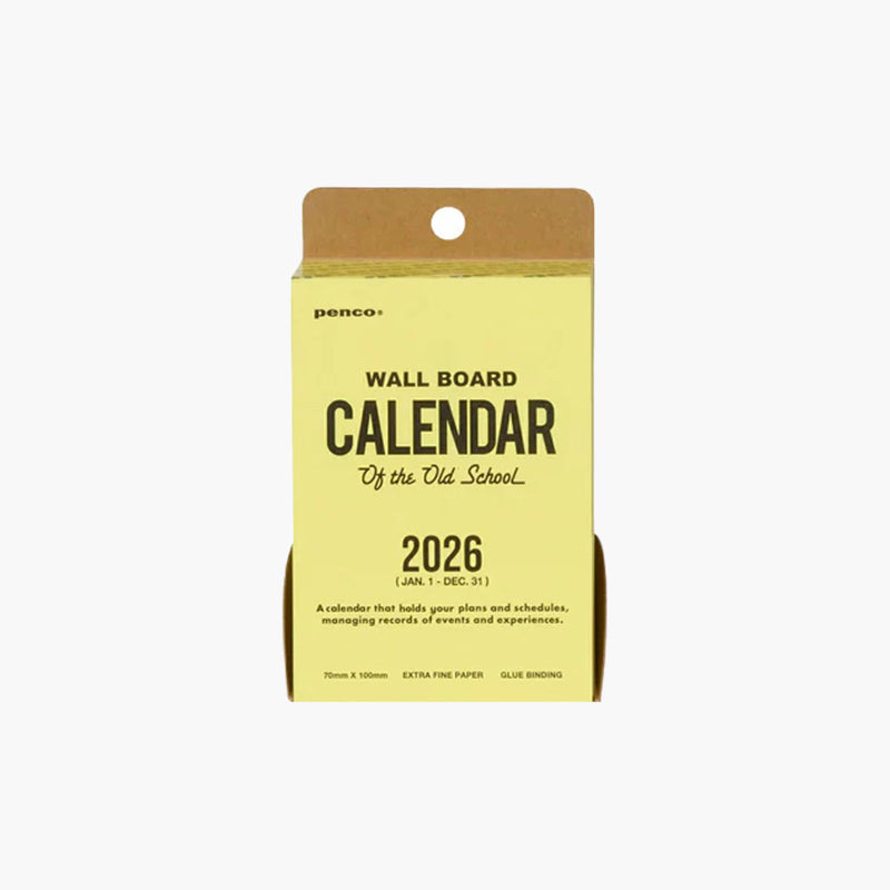 Memo Block Calendar 2026, Penco, stationery design