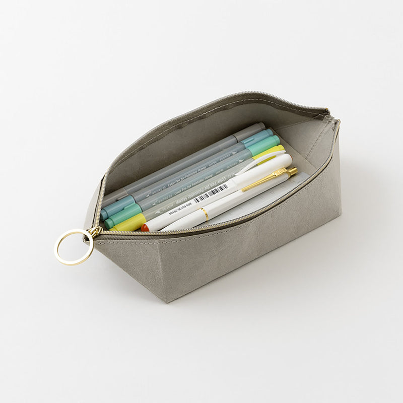 Midori Pencase Pen Tray Pouch – Grey, Midori, stationery design