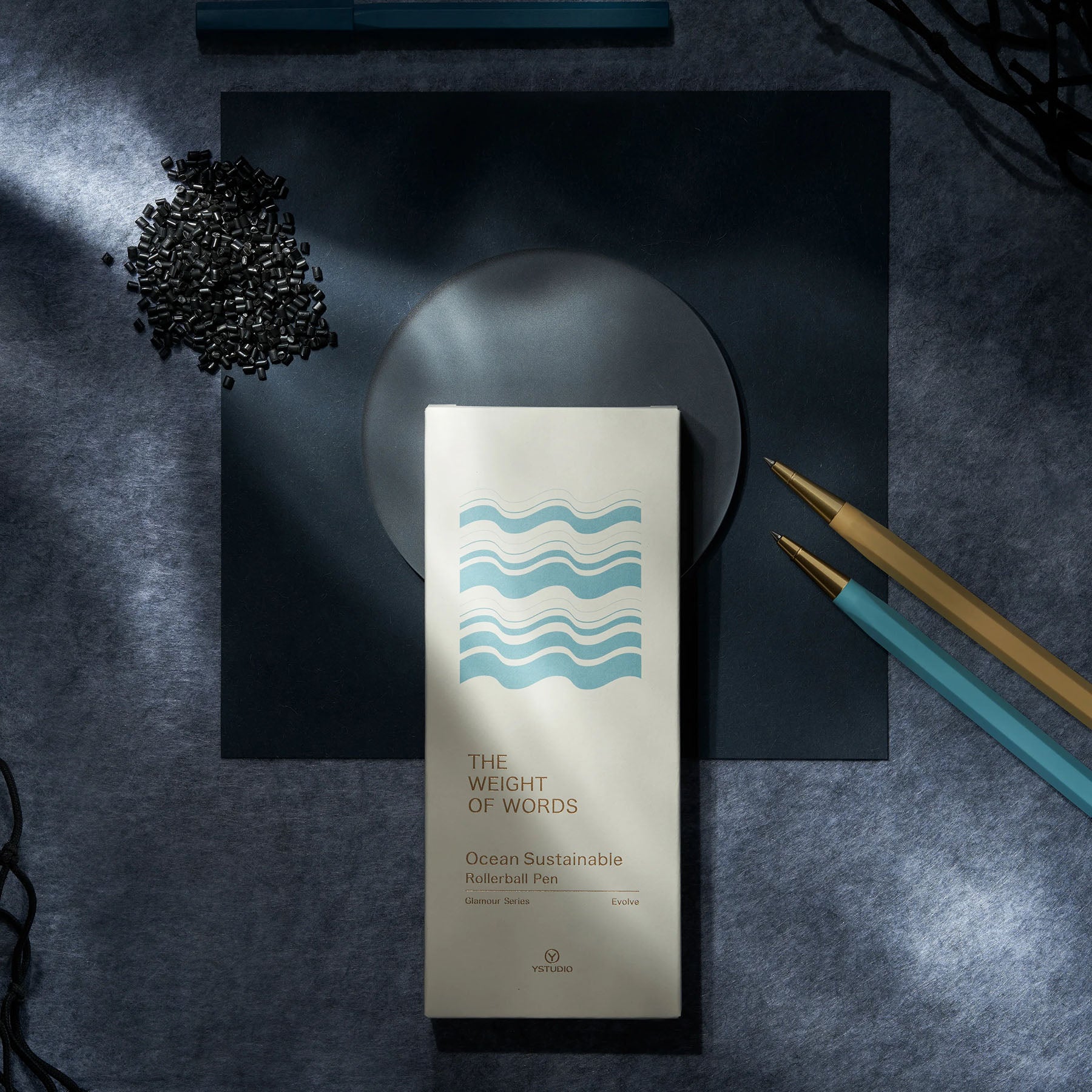 Pióro kulkowe YSTUDIO Glamour Evolve Ocean Sustainable – Sky Blue, ystudio, papierniczy design