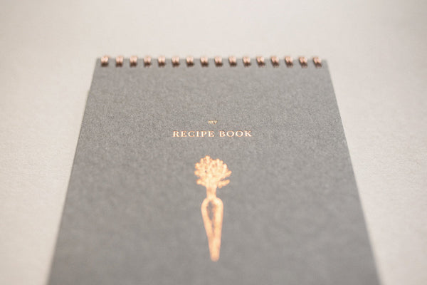 Recipe Book – Black, Paper Project, Stationery designRecipe Book – Grey, Paper Project, Stationery design