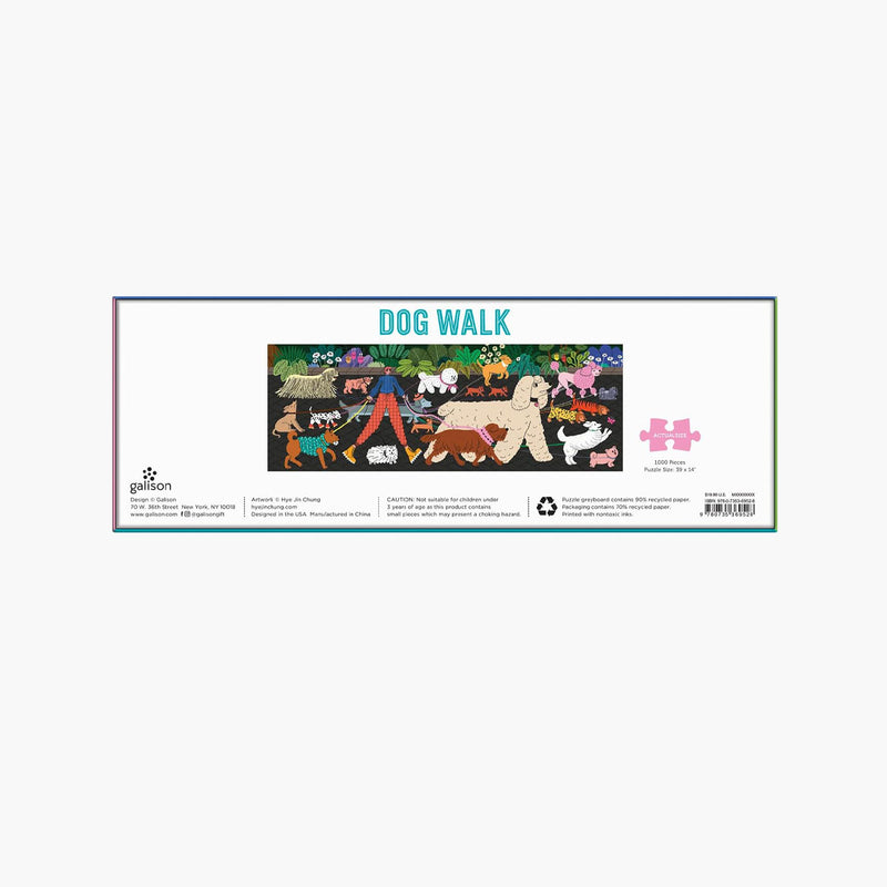 Puzzle 1000 – Dog Walk, Galison, stationery design