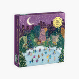 Puzzle 500 – Merry Moonlight Skaters, Galison, stationery design
