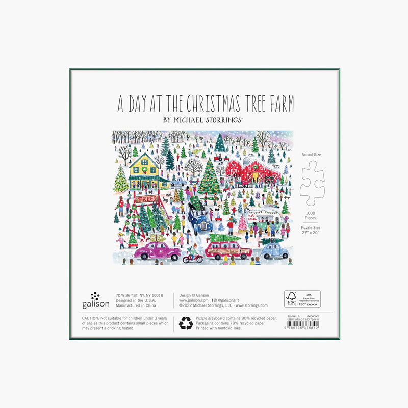 Puzzle 1000 – Christmas Tree Farm, Galison, stationery design