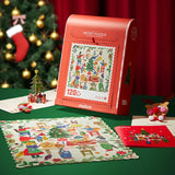Puzzle 120 – Christmas Gift Exchange Party, MIDEER, stationery design