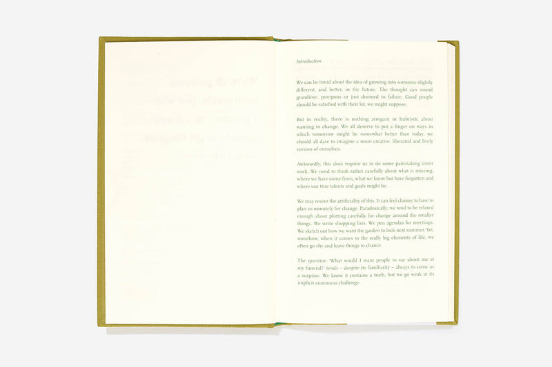 Self-Improvement Journal, The School of Life, stationery design