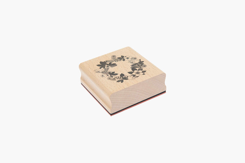 Wooden stamp – Wreath, Rico Design, stationery design