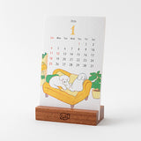 Midori Stand Calendar 2026 – dog, Midori, stationery design