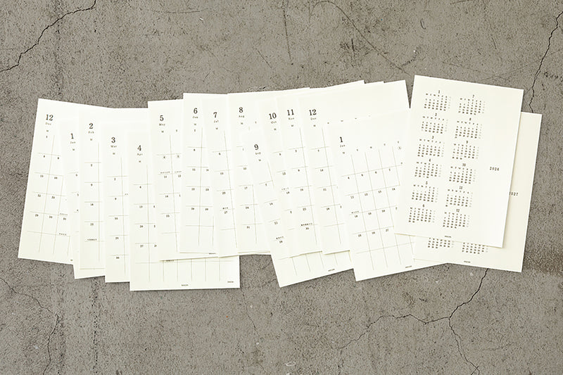 MD Diary Sticker M 2026, Midori, stationery design