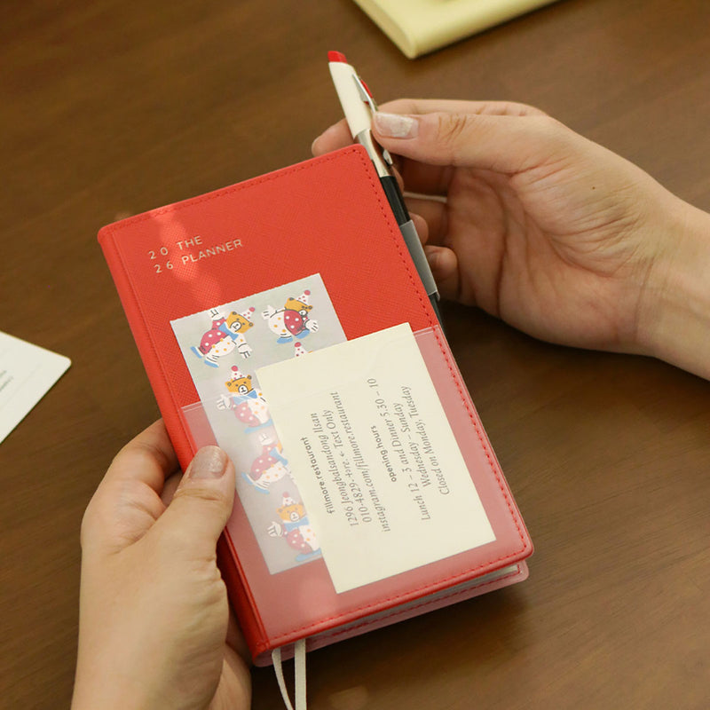 Calendar 2026 The Planner S - Vermillon, ICONIC, stationery design