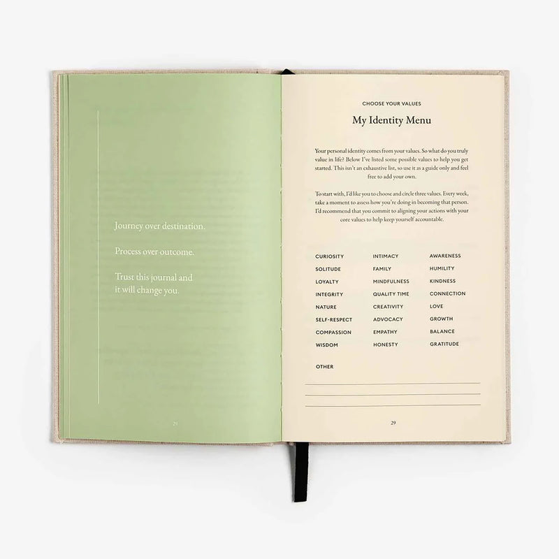 The Three Question Journal, Intelligent Change, stationery design