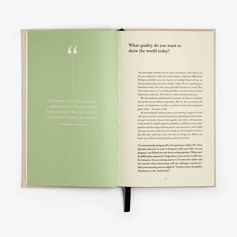 The Three Question Journal, Intelligent Change, stationery design