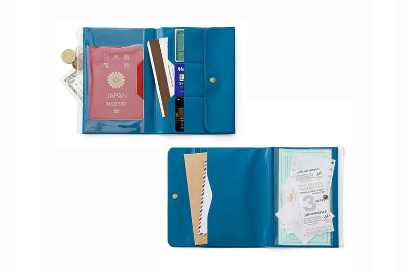 Travel organizer – Blue, nähe, stationery design