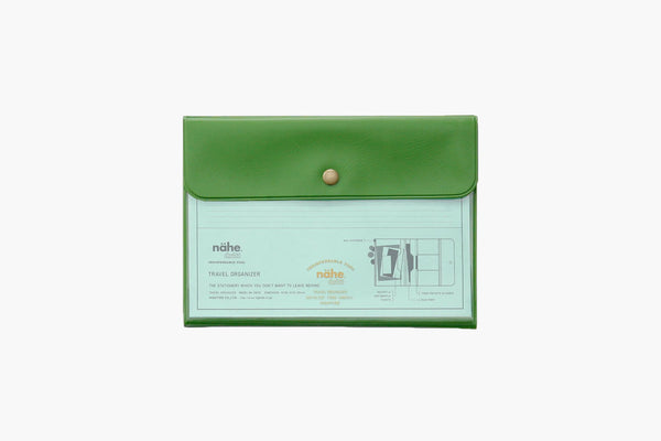 Travel organizer – Green, nähe, stationery design